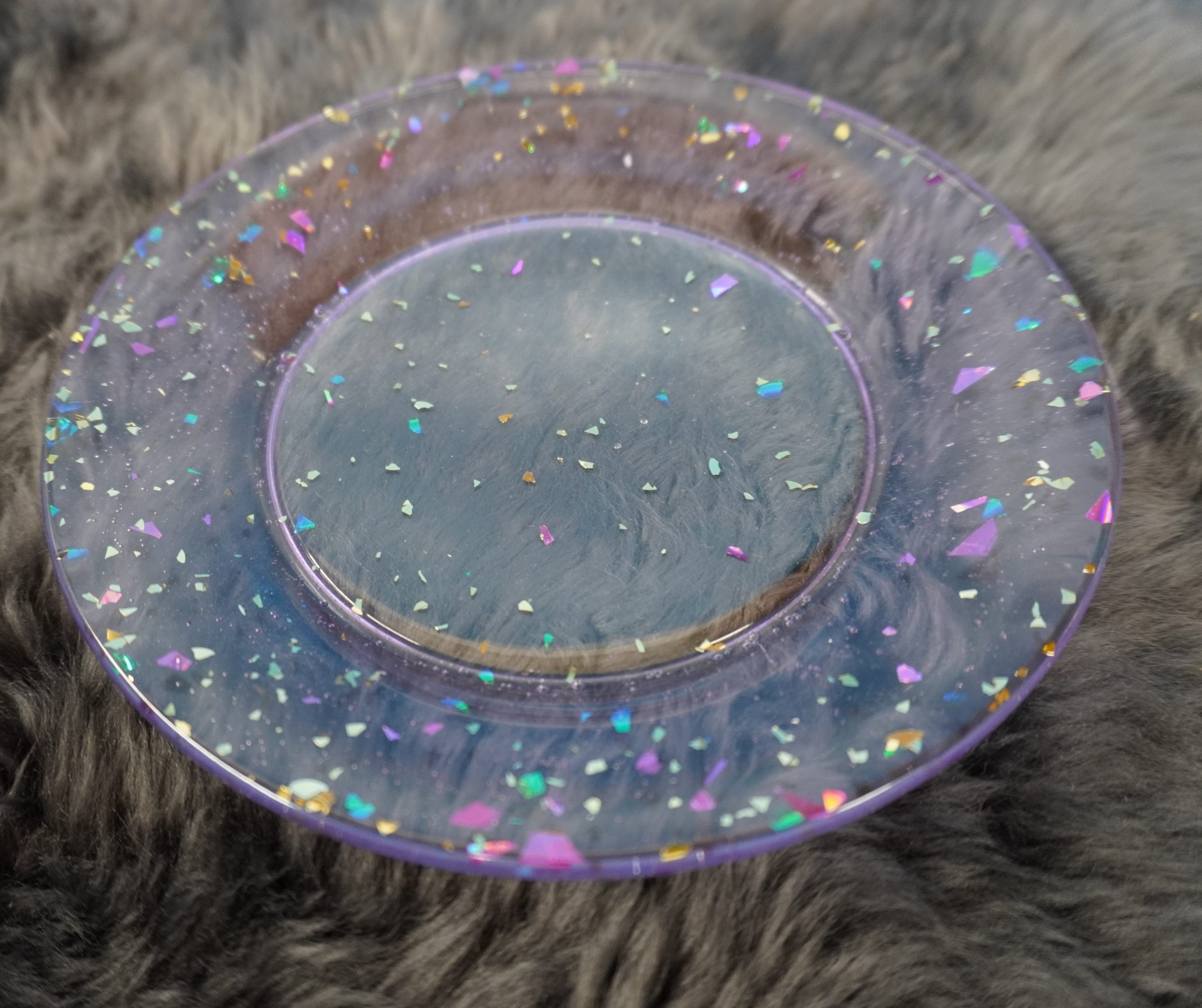 trinket plate purple sparkly